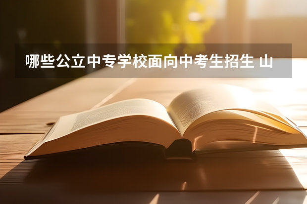 哪些公立中专学校面向中考生招生 山东省教育厅官方网站公办中专学校有哪些