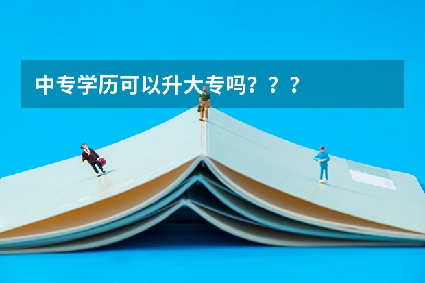 中专学历可以升大专吗？？？