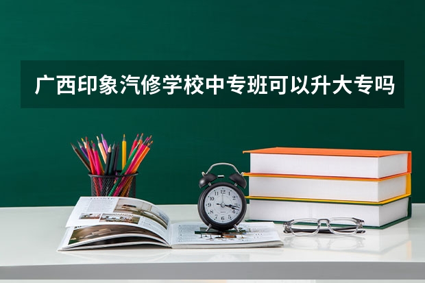 广西印象汽修学校中专班可以升大专吗？