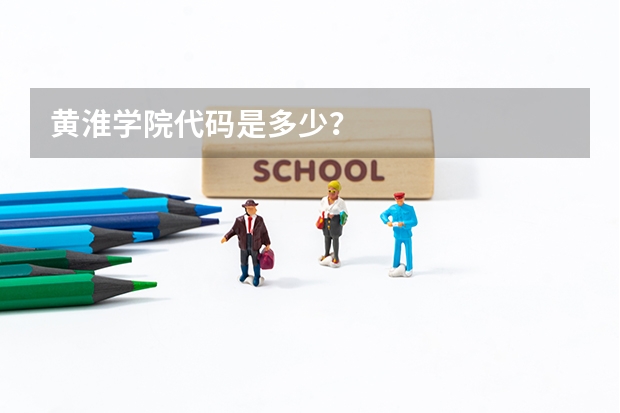 黄淮学院代码是多少？