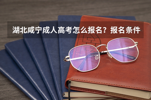 湖北咸宁成人高考怎么报名？报名条件是什么？多少分能够录取？