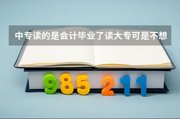 中专读的是会计毕业了读大专可是不想读会计读什么好呢?