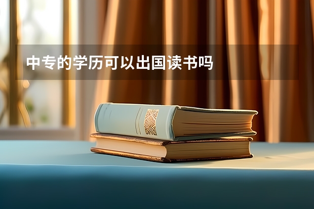 中专的学历可以出国读书吗